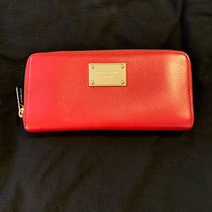 Michael Kors Red Zip Wallet